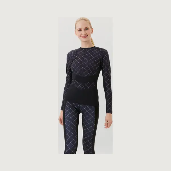 Björn Borg - Dames - Slim Print Longsleeve - Multicolour - Maat 36 thumbnail