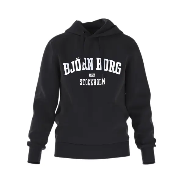 Björn Borg - Heren - Borg Essential Hoodie - Zwart - Maat M thumbnail