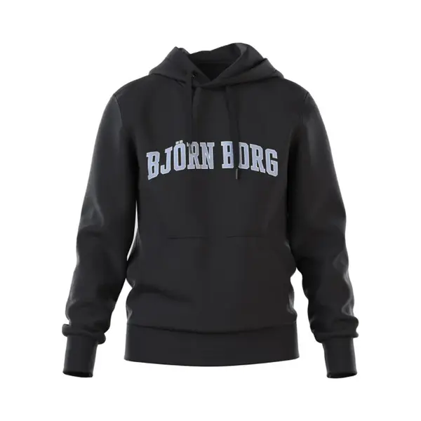 Björn Borg - Heren - Borg Essential Hoodie - Zwart - Maat L thumbnail