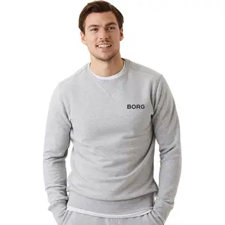 Björn Borg - Heren - Borg Essential 4 Crew Sweatshirt - Grijs - Maat S