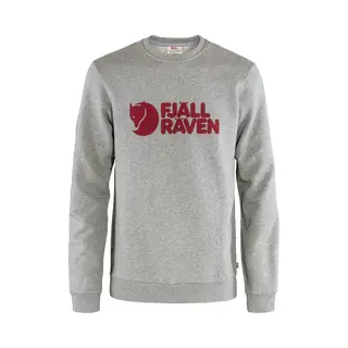 Fjällräven Logo Langarm-Sweater Grau/rot - Xl