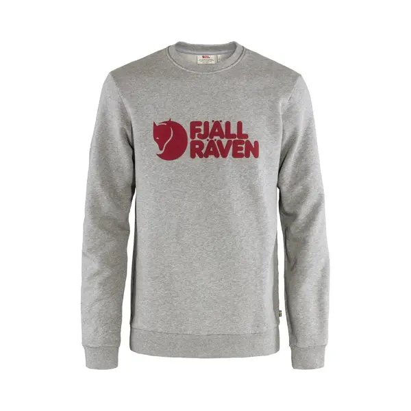 Fjällräven Logo Langarm-Sweater Grau/rot - Xl thumbnail