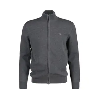 Gant Gebreid Vest Donkergrijs