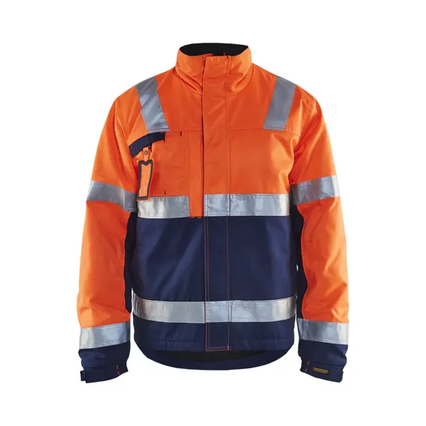 Blaklader Arbeitsjacke Winter Hochsichtbarkeit 4862 - Neonorange/navy Xxl thumbnail