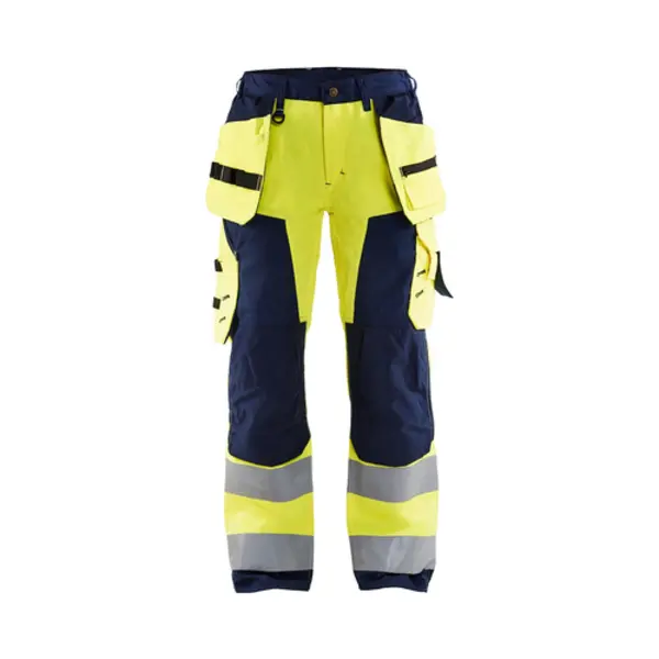Blakläder 715618113389 Broek Marineblauw , Geel thumbnail