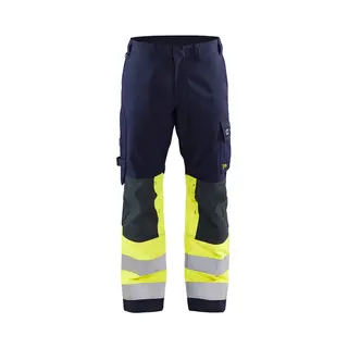 Blakläder 147815148933 Broek Blauw, Marineblauw , Geel