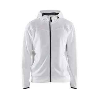 Blaklader Arbeitskapuzen-sweatshirt Mit Reißverschluss 3363 - Weiß/dunkelgrau Xxxl