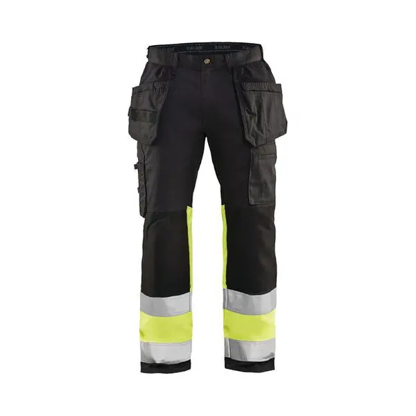 Blaklader Werkbroek High Vis Met Stretch 1558 - Zwart/geel thumbnail