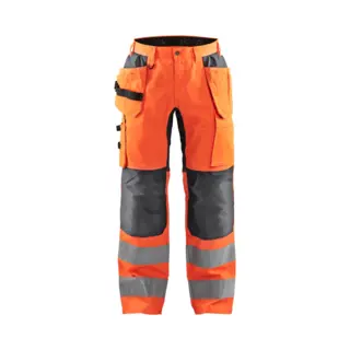 Blåkläder Blaklader Werkbroek Met Stretch High Vis 1552-1811 - High Vis Oranje/Medium Grijs - C56
