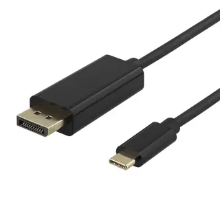 Deltaco Usbc-DP100 video kabel adapter 1 m Usb Type-C DisplayPort Wit