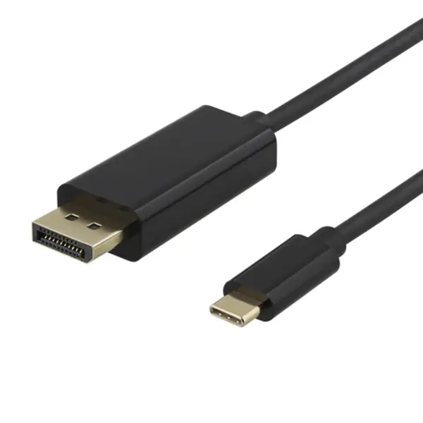 Deltaco Usbc-DP100 video kabel adapter 1 m Usb Type-C DisplayPort Wit thumbnail