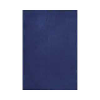 Layered Solid Wool Blue Foncé Vloerkleed - 200 X 300 Cm - Blauw - Rectangular - Wol - Eetkamer, Woonkamer, Slaapkamer - Effen - Modern, Boho