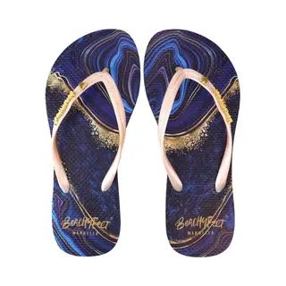 BeachyFeet Teenslipper Dames Marbellous - Blauw - Slipper - Maat 35-36