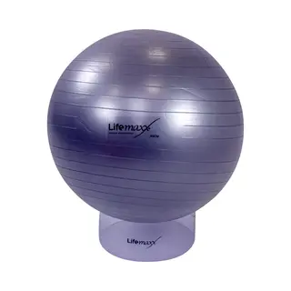 Lifemaxx Gymball - Anti-Burst Fitnessball - 75 Cm - Zilver