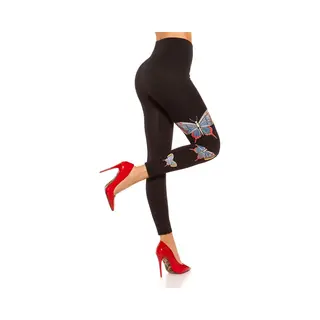 Thermo Shape Legging - Hoge Taille - Dames Legging - Winter Legging - Fashion Legging - Zwart - Maat - S