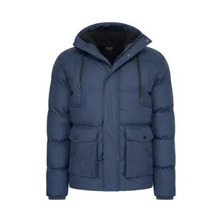 Cappuccino Italia - Heren Jas Winter Moorland - Blauw - Maat M