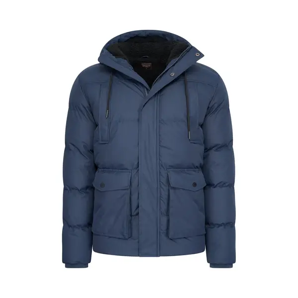 Cappuccino Italia - Heren Jas Winter Moorland - Blauw - Maat M thumbnail