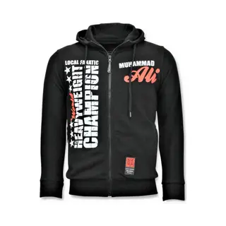 Local Fanatic Exclusieve Sportvest Heren - Muhammad Ali Champion Print - Zwart