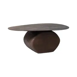 Giga Meubel Ebbe Salontafel, Biologisch, Mangohout, 100 Cm