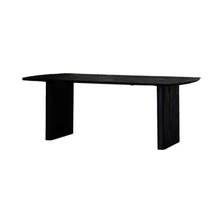 Giga Meubel - Eettafel Zwart 250cm - Rechthoek - Mangohout - Tomeo