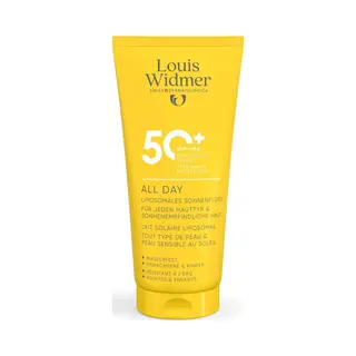 Louis Widmer Suncare All Day 50+ Zonder Parfum 100ml