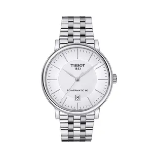 Tissot Carson Premium Powermatic 80 T1224071103100 Horloge - Staal - Zilverkleurig - Ø 40 Mm