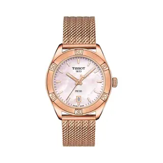 Tissot Damen Analog Quarz Armbanduhr Pr 100 Sport Chic