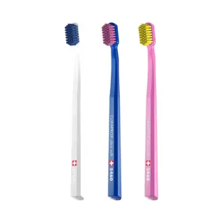 Curaprox 7612412540604 tandenborstel Tandenborstel set Lichtblauw, Roze, Wit Volwassene