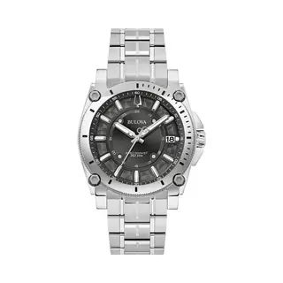 Bulova, Horloge, 96B417 Luxe Herenhorloge 40mm 10ATM, Zilver, (Analoog Horloge, 40 mm)