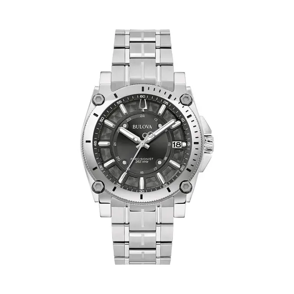 Bulova, Horloge, 96B417 Luxe Herenhorloge 40mm 10ATM, Zilver, (Analoog Horloge, 40 mm) thumbnail