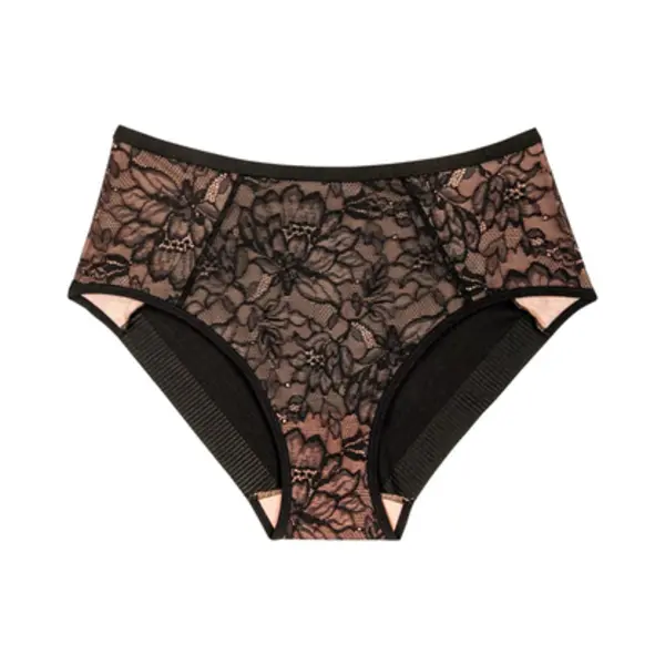 Triumph Amourette Charm Maxi Brief Hochgeschnittener Slip Schwarz thumbnail