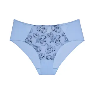 Triumph Wild Iris Florale Hochgeschnittener Slip Blau