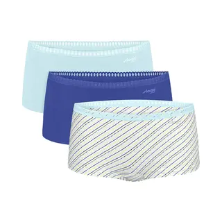 Sloggi Panty "Go Crush Short C3P" 3er Pack, Mit Spitzendetails