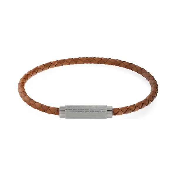 Calvin Klein CJ35000421 Heren Armband - Leren Armband - Sieraad - Leer - Bruin - 4 Mm Breed - 19.5 Cm Lang thumbnail