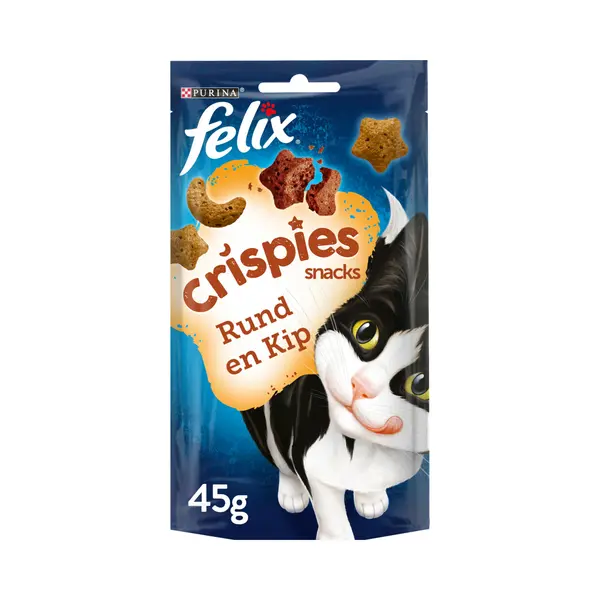8x Felix Kattensnack Crispies Rund - Kip 48 Gr thumbnail