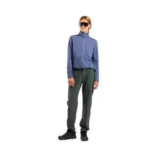 Odlo Grid Fleece Met Halve Rits Paars S Vrouw