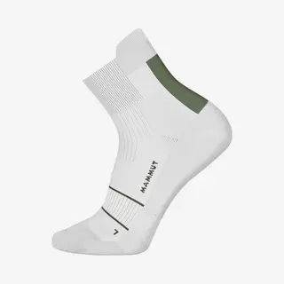 Mammut Trail Running Lightweight Merino Quarter Socken Weiß/grün - M