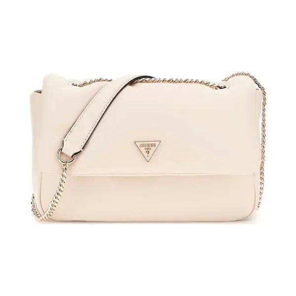 Guess Schoudertas Sunetra Convertible Crossbody Flap Bone Crème thumbnail