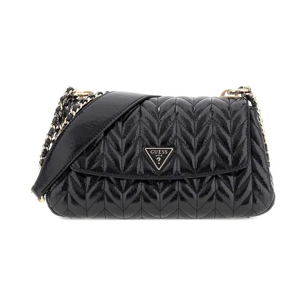 Guess Schoudertas Cheryl Convertible Xbody Flap Black Zwart thumbnail