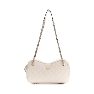 Guess Schultertasche Giully Ii Shoulder Satchel Bone Beige