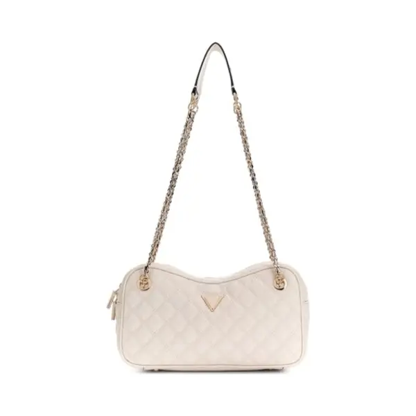 Guess Schultertasche Giully Ii Shoulder Satchel Bone Beige thumbnail