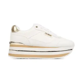 Guess Sneakers Laag 'HANSIN4' Wit