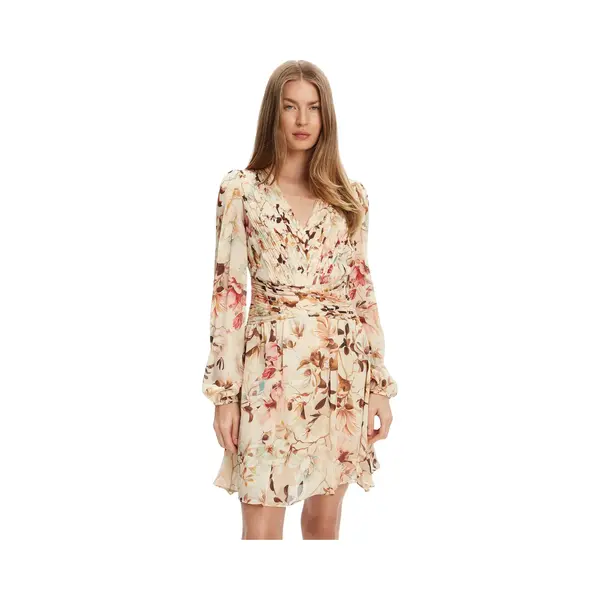 Faltkleid Mit Langen Ärmeln Für Damen Guess Romina thumbnail