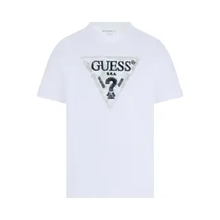 Guess T-Shirt Ss Cn Guess Triangle Tee - Fashion Wear - Volwassen
