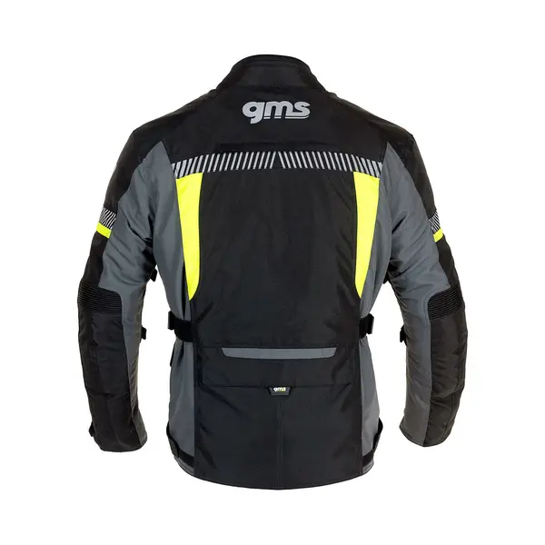 Gms Everest 3in1 Zwarte Gele Textiele Motorjas - Maat L - Jas thumbnail