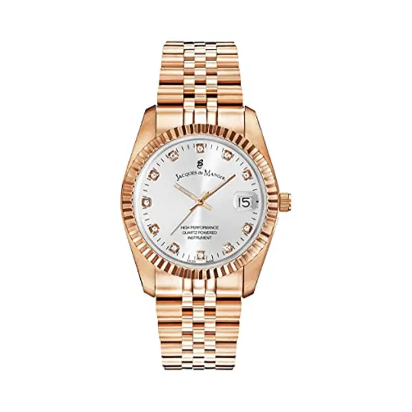 B Jacques Du Manoir Jacques Du Manoir Women's Analog Quartz Watch With Rose Gold Strap Nro.15 thumbnail