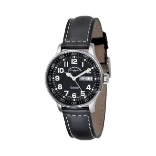 Zeno-Watch Herrenuhr - Medium Size - Day Date Black - 336DD-a1