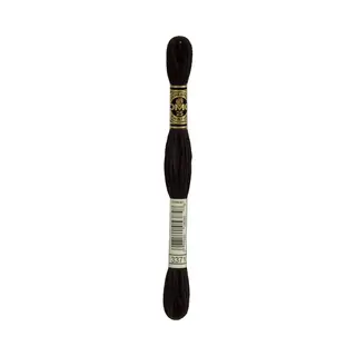 Dmc 117-3371 Mouline Stranded Cotton Six Strand Embroidery Floss Thread, Black Brown, 8.7-Yard