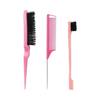 Fa-Ve Slick Back Hair Brush - Slickback Hairbrush Set Van 3 - Haarborstel - Hairbrush - Toupeerkam - Toupeerborstel - Slick Back Brush - Slick Back