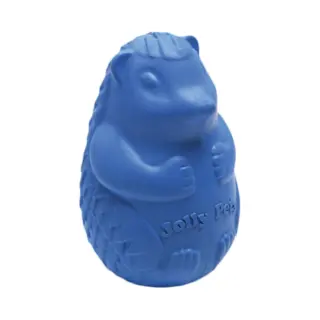 Jolly Pets Jolly Hedgehog – 10 Cm - Hondenspeelgoed Egel - Rubber Speelplezier En Gebitsverzorging In 1 – Blauw